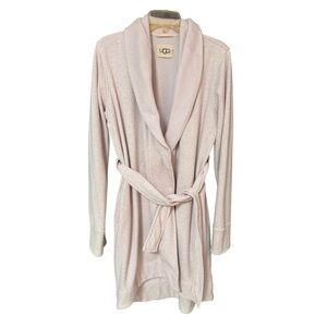 UGG Women’s Robe Light Baby Pink Fleece Lined Cozy Medium